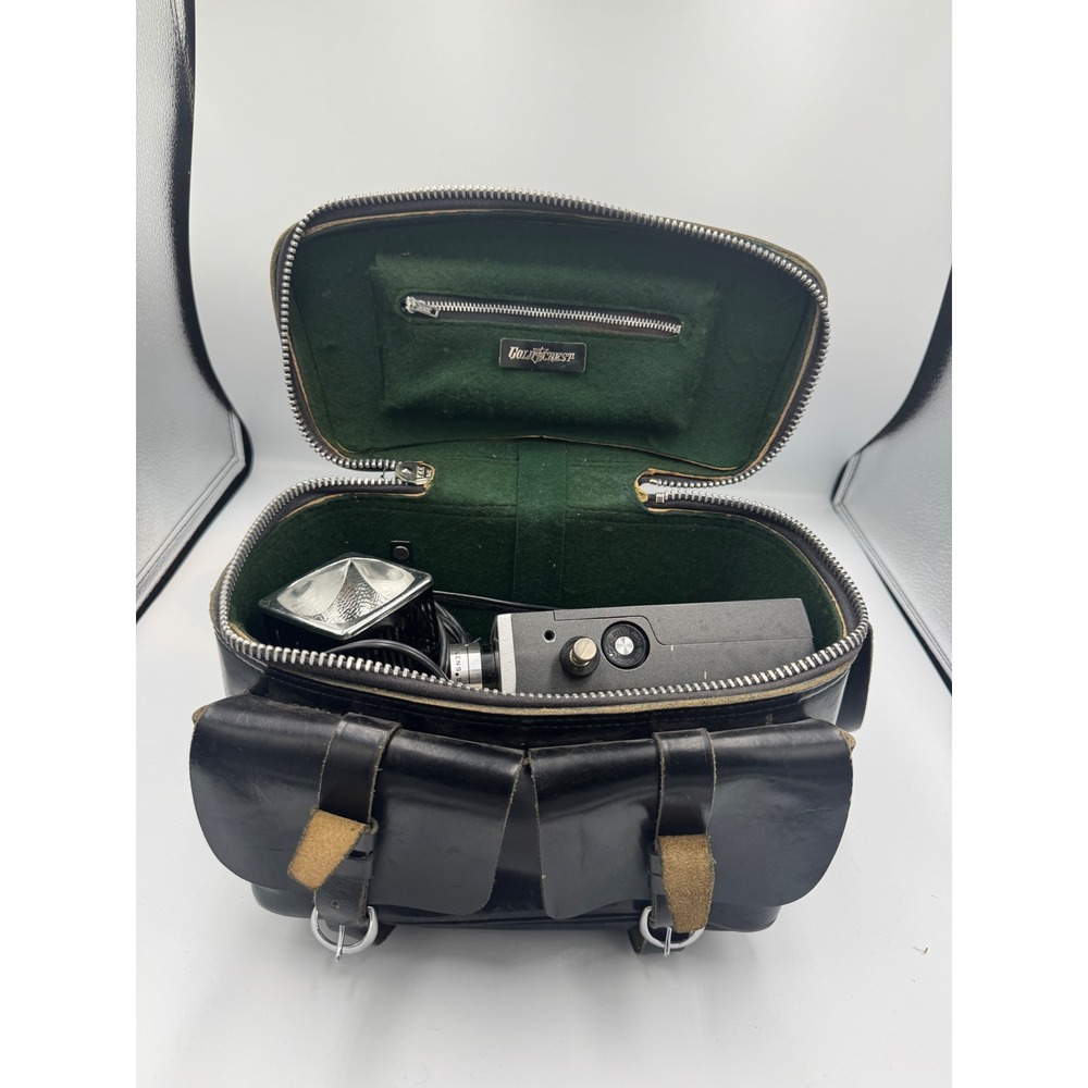 Vintage Bell & Howell Autoload Optronic Eye 8mm Camera with Goldcrest Leather 14